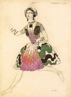 Ida Rubinstein als Salomé im Ballett Salomé