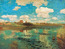 Isaak Levitan, See. Erste Version der Leinwand See