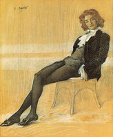Bildnis der Dichterin Sinaida Hippius