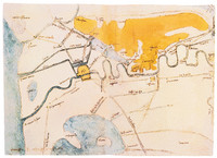 Cartographic Study, Derived Canals of the Arno, near by Pisa