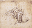 Study of draperies for the arm of an Angel in The Annunciation