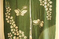 A Butterfly and Leaf Curtain