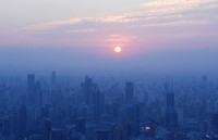 A Chinese city at morning