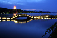 The Leifeng Pagoda in the evening