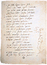 Página de un soneto de Miguel Ángel en la que dibujó una representación de la bóveda de la Capilla Sixtina