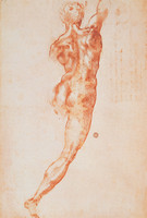 Nude Study for The Battle of Cascina