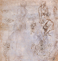 Nude Study, Probably for the Battle of Cascina