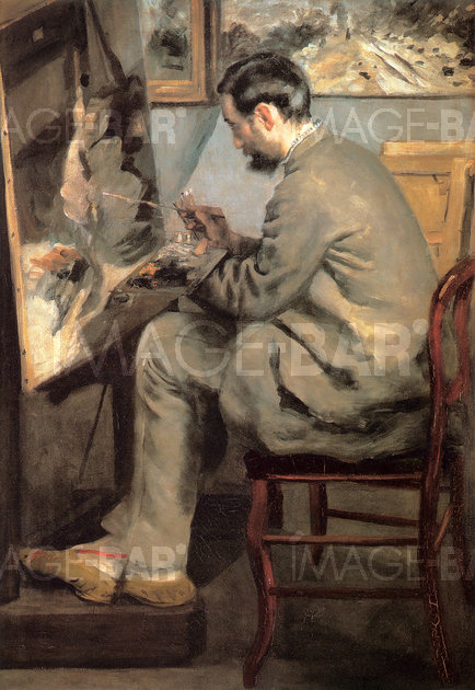 Frédéric Bazille at his easel