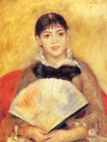 Mädchen mit Fächer
