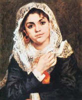 Lise Wearing a White Shawl