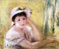 Frau mit Strohhut (Alphonsine Fournaise)