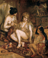 Interior of a Harem in Montmartre (Parisian Women Dressed in Algerian costumes)
