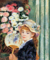 Dame mit Fächer