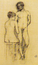 Couple Nu, Femme assise (étude de figure)