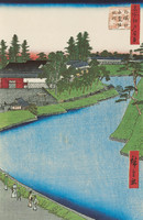 The Benkeibori Canal from Soto-Sakurada Looking Towards Kojimachi, Soto-Sakurada Benkeibori Kojimachi