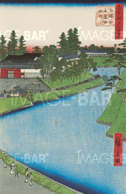 The Benkeibori Canal from Soto-Sakurada Looking Towards Kojimachi, Soto-Sakurada Benkeibori Kojimachi