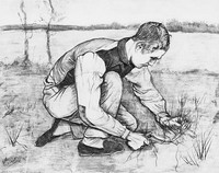 Jeune Paysan avec une faucille, Etten