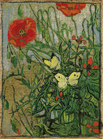 Butterflies and Poppies, Saint-Rémy
