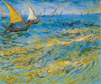 Bateaux de pêche en mer, Arles