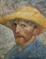 Selbstbildnis in Strohhut, Paris