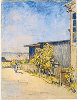 Schuppen mit Sonnenblumen, Paris