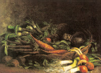 Nature morte avec légumes dans un panier, Nuenen