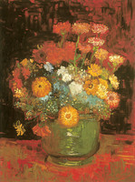 Vase with Zinnias, Paris