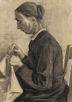 Mujer cosiendo